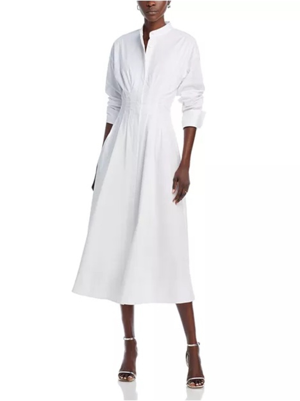 STAUD Lorenza Midi Dress White XL
